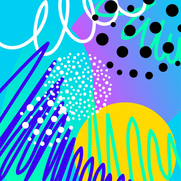 抽象创意涂鸦背景。手绘封面模板设计生日卡，夏季聚会邀请，季节性销售，幼稚t恤图片或袋印花等。图片下载