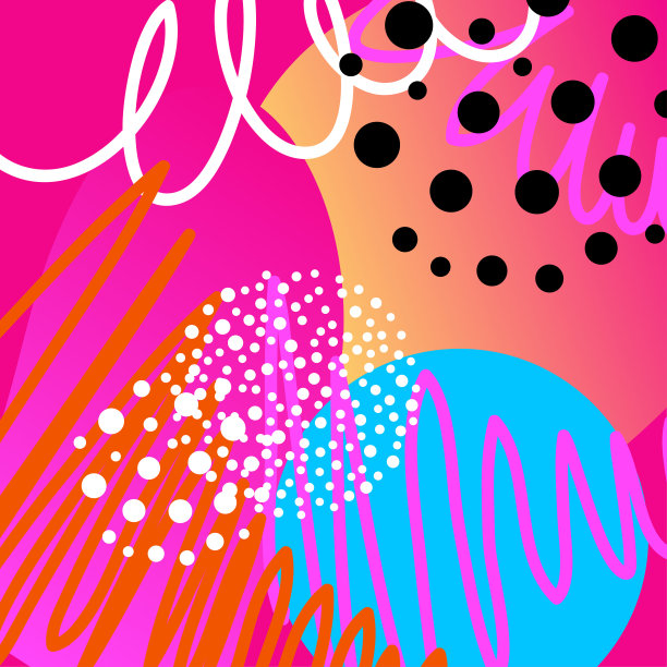 抽象创意涂鸦背景。手绘封面模板设计生日卡，夏季聚会邀请，季节性销售，幼稚t恤图片或袋印花等。图片下载