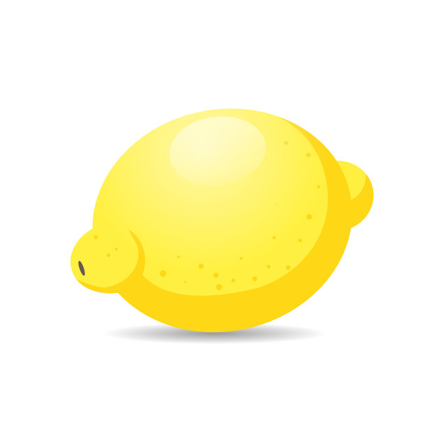 新鲜多汁的柠檬图标美味成熟的水果孤立在白色的背景健康的食品概念图片下载