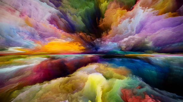 土地和天空的协同效应图片下载