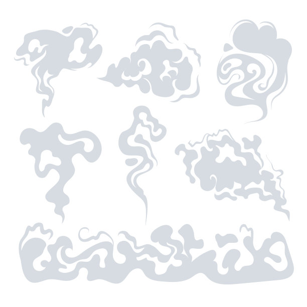 烟尘蒸汽隔离装置。矢量平面设计插图图片下载