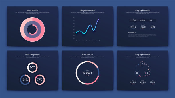 大量的信息图表元素。EPS10。股票向量图片下载