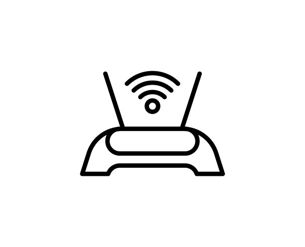 Wifi路由器线性图标图片下载