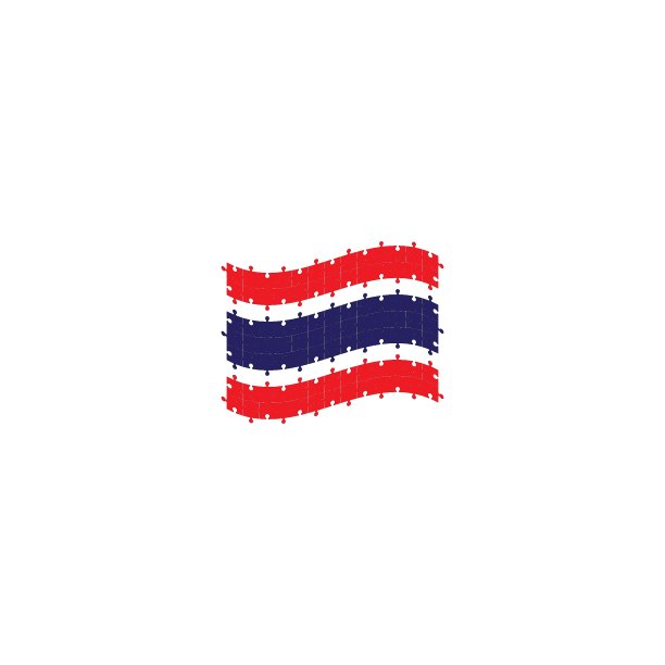 自闭症国旗标志模板图片下载