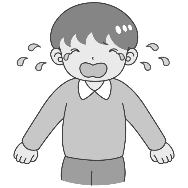 一个男孩思考困惑的插图图片下载