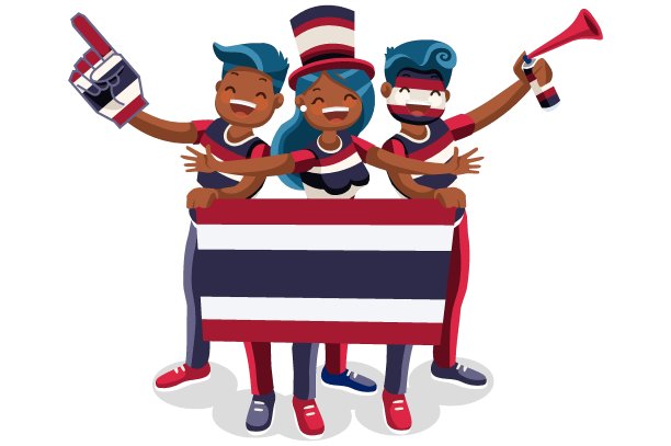 泰国国旗泰国人民日图片下载