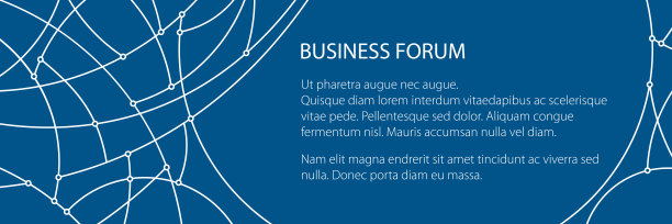 带有几何曲线图案的横幅图片下载