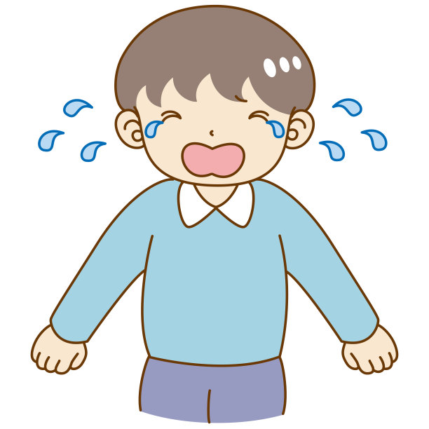 一个男孩思考困惑的插图图片下载