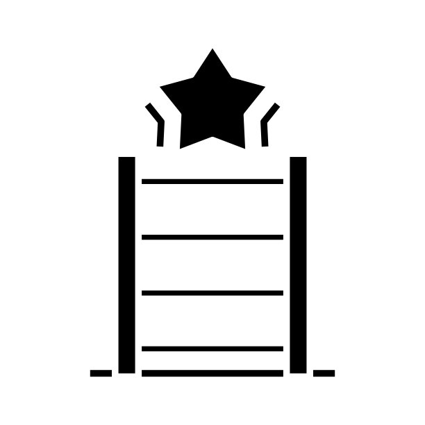 楼上的黑色图标，概念插图，矢量平面符号，象形符号图片下载