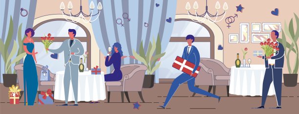 女人庆祝生日和收到礼物。图片下载