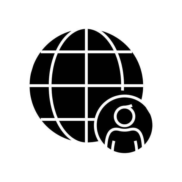 世界贸易黑色图标概念图片下载