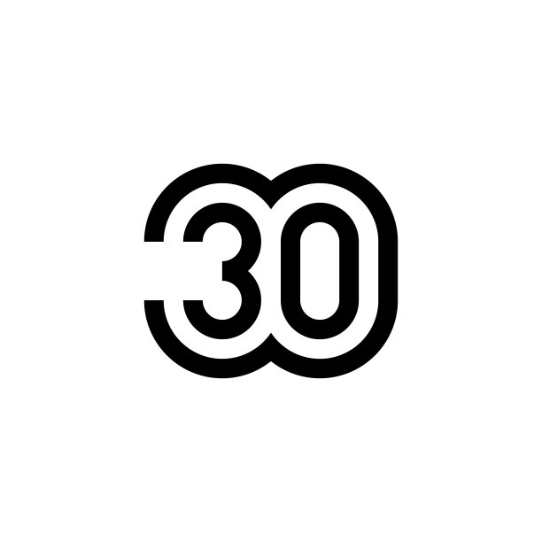 数字30矢量图标设计图片下载