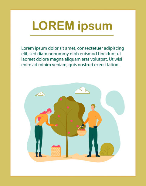 男男女女农民在花园里摘苹果图片下载