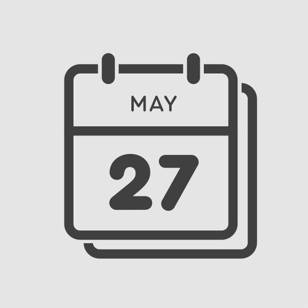 日历5月27日素材图片