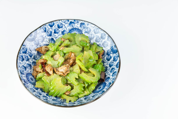 中餐:苦瓜炒牛肉图片下载