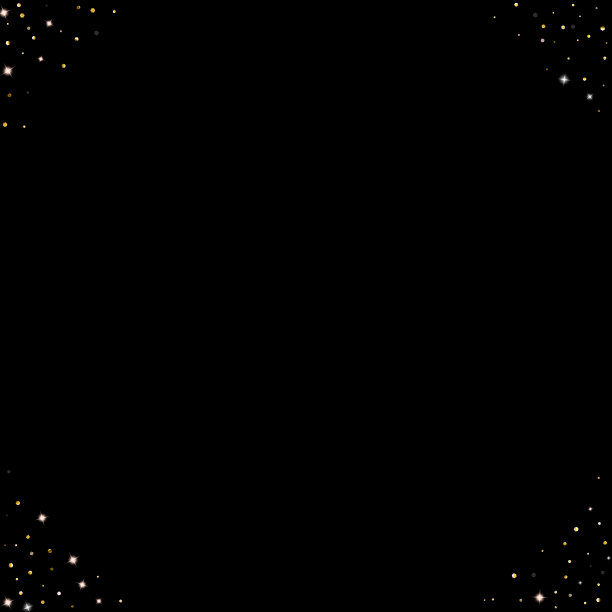 黄金闪闪发光的星星。豪华闪亮的五彩纸屑。图片下载