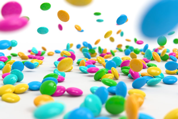 彩色巧克力豆糖果在白色背景的股票照片图片下载