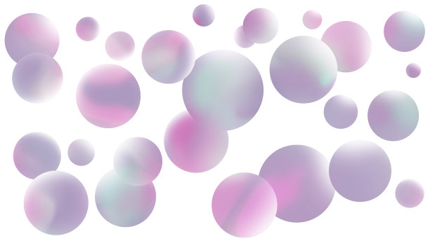 抽象的彩色球体白色背景图片下载