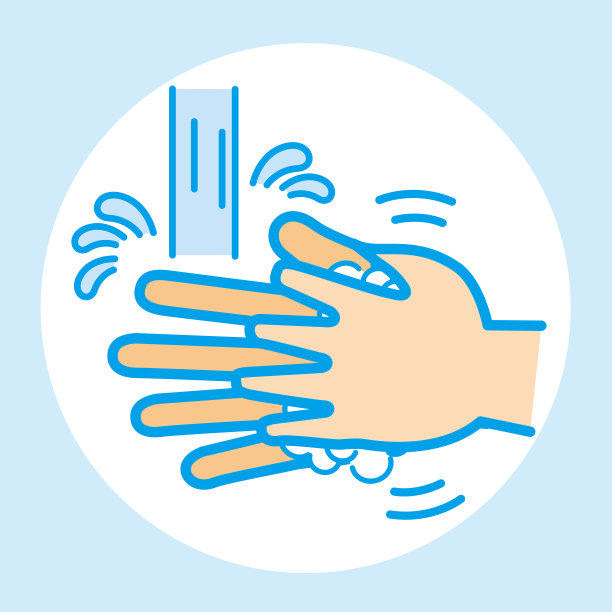 正确洗手信息图，矢量图。素材图片