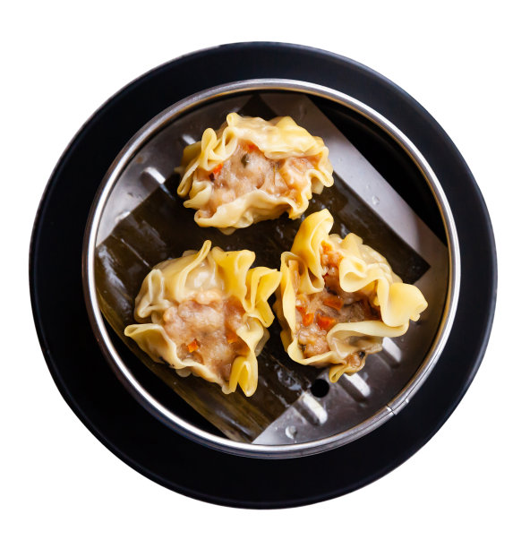 中国菜，蒸饺和酱油图片下载