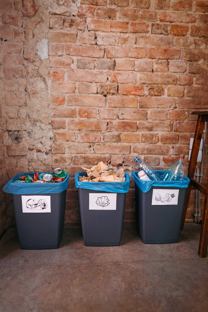 在不同的容器中回收垃圾图片下载