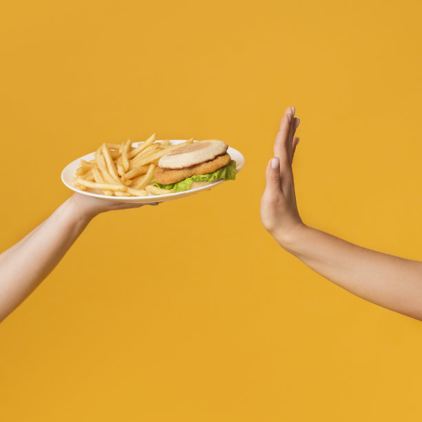 手势拒绝垃圾食品图片下载