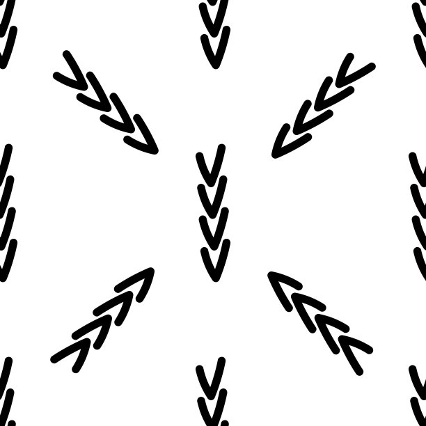 创意抽象手绘无缝插图。图片下载