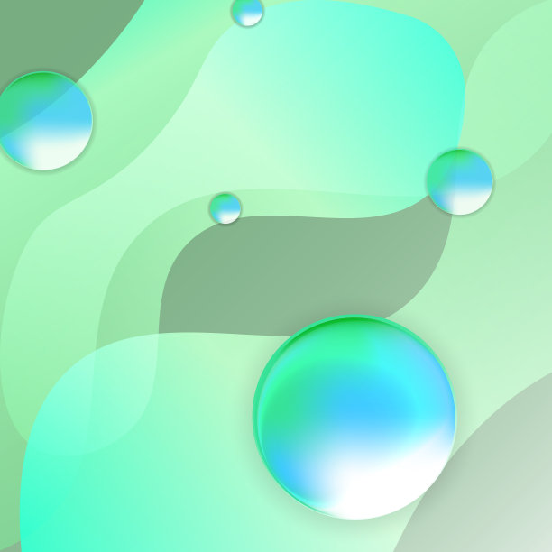 绿色渐变流体抽象背景图片下载