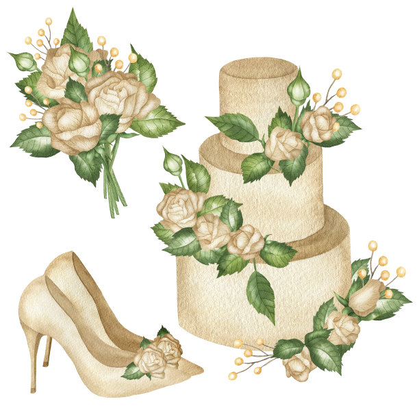 蛋糕,鞋子,bouquet.jpg图片下载