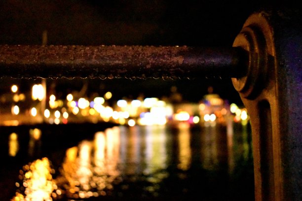 雨点夜景图片下载