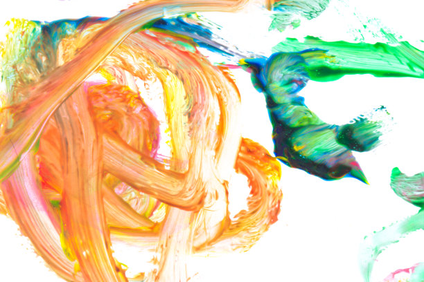 儿童艺术和绘画。艺术的背景图像。抽象绘画。当代艺术。手工制作的艺术品。彩色纹理。图片下载