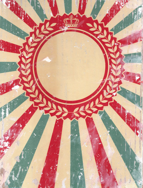 亚克力印花复古古色古香双色当代装饰插图图片下载