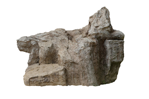 岩石孤立的白色背景图片下载