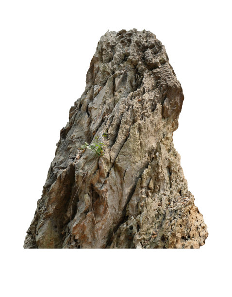 岩石孤立的白色背景图片下载