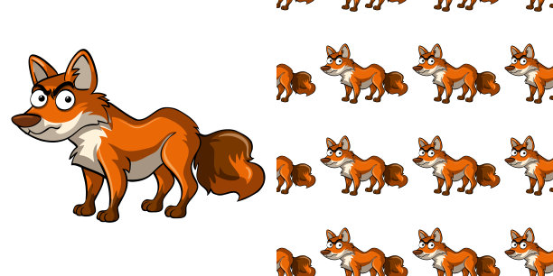 无缝背景设计与野狐图片下载