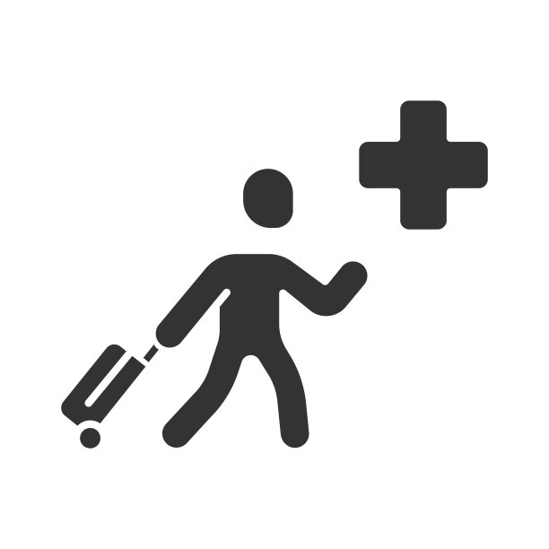 人道主义移民字形图标。难民援助，移民保护。移民与行李。在国外旅行。战争受害者疏散。轮廓的象征。负空间。向量孤立的插图图片下载