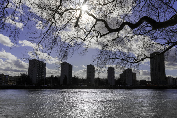 在敏感的城市素材图片