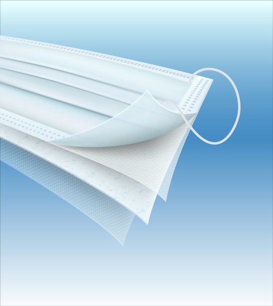 外科口罩上的保护层图片下载