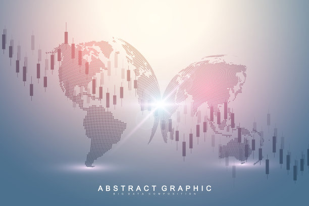 股票市场图表或外汇交易图表的商业和金融概念。股票市场数据。看涨点，走势图。矢量插图。图片下载