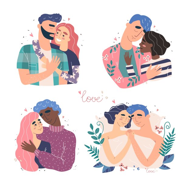 情侣拥抱，幸福家庭概念图片下载