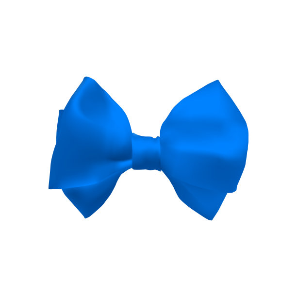 蓝色的蝴蝶结。图片下载