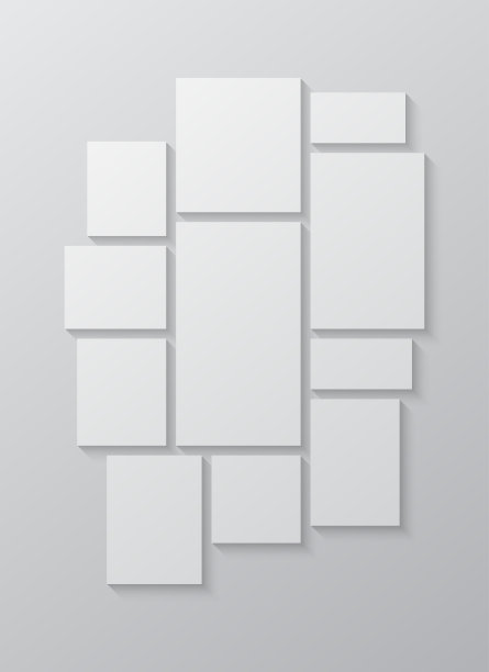 矢量空拼贴十一帧，图像照片图片下载