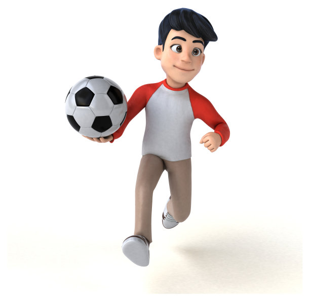 有趣的3D亚洲少年与漫画风格图片下载