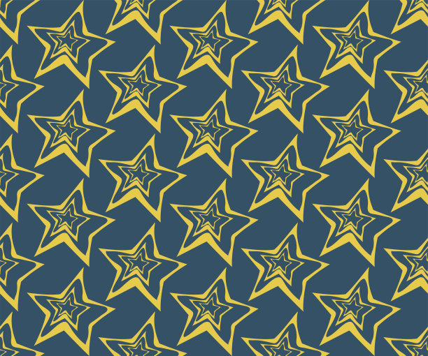 手绘无缝模式与星星。涂鸦。矢量插图。每股收益10图片下载