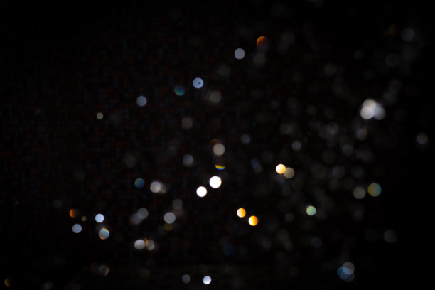 散景在黑色背景上图片下载