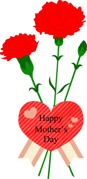 母亲节康乃馨和祝福语图片下载