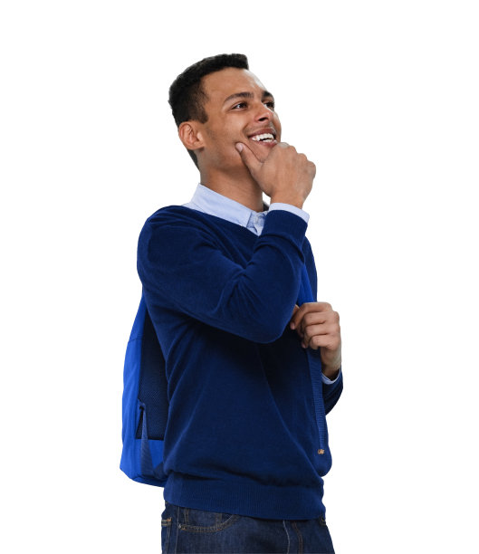 z一代年轻男性穿着牛仔裤站在白色背景前图片下载