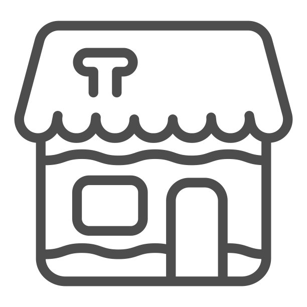 姜饼屋线图标。童话糖果，节日饼干符号，轮廓风格的象形文字在白色的背景。用于移动概念和网页设计的面包店标识。矢量图形。图片下载