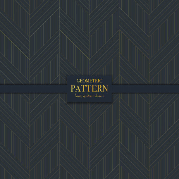 奢华的金色几何无缝图案。抽象线条背景，时尚风格矢量插图背景壁纸，传单，封面，设计模板，织物打印和纹理模板。现实溢价极简装饰金色，背景。图片下载