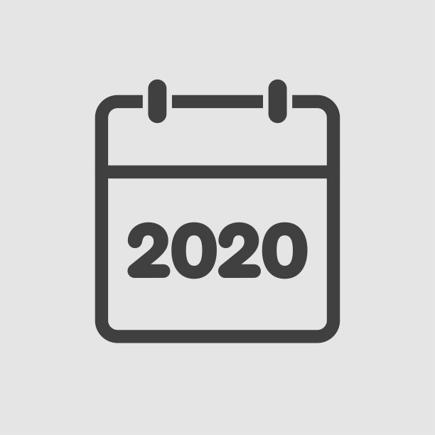矢量图标日历年2020年，一年中的一天图片下载